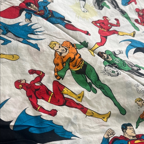 POTTERY BARN Kids MARVEL SUPER HERO Twin Duvet Organic Cotton Crisp White COMICS - Picture 9 of 16